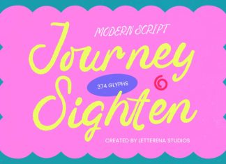 Journey Sighten – Modern Script Font preview image 1