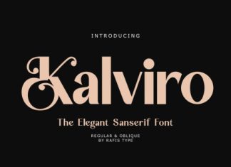 Kalviro Font preview image 1