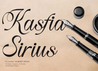 Kasfia Sirius Classic Script Font preview image 1