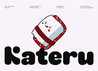 Kateru – Bold Food Branding Font preview image 2