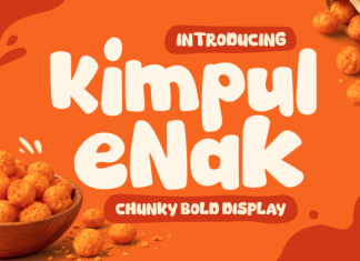 Kimpul Enak – Chunky Bold Font preview image 1