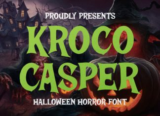 Kroco Casper Halloween Horror Font preview image 1