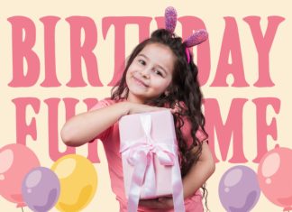 Kroovella Playful Birthday Font preview image 2