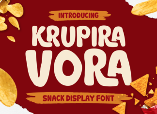 Krupira Vora – Snack Display Font preview image 1