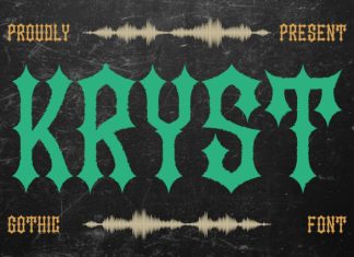 Kryst Gothic Font preview image 1