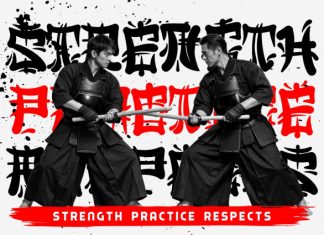 Kurojin Japanese Brush Font preview image 2