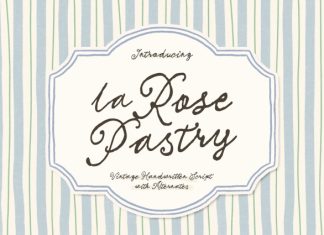 La Rose Pastry Font preview image 1