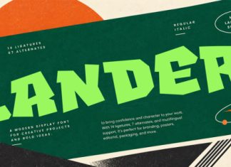 Lander Font preview image 1