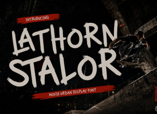 Lathron Stalor – Movie Urban Font preview image 1