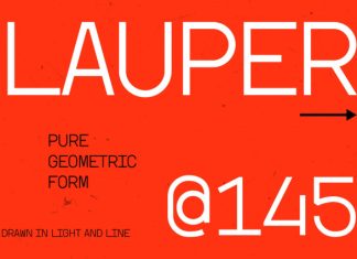 Lauper – Modern Geometric Font preview image 3