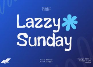 Lazzy Sunday Font preview image 1