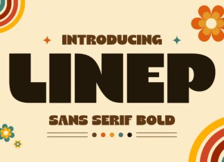 Linep – Bold Retro SansSerif Display Font preview image 1