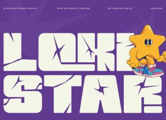 Lokistar – Bold Chunky Display Font preview image 1