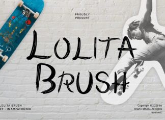 Lolita Brush Font preview image 1