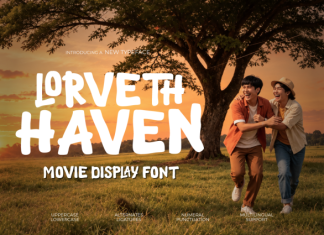 Lorveth Haven – Movie Display Font preview image 1