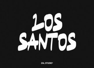 Los Santos – Display Typeface Font preview image 1