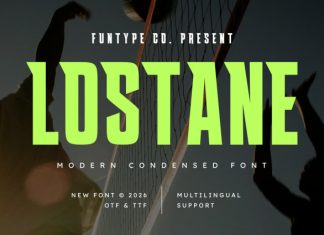 Lostane – Modern Condensed Sports Font preview image 1