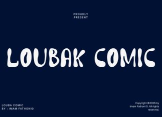 Loubak Comic Font preview image 1