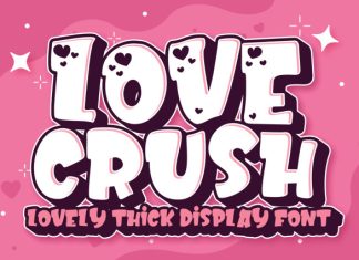 Love Crush Lovely Display Font preview image 1