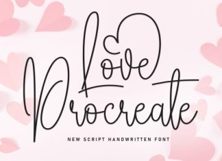 Love Procreate Font preview image 1