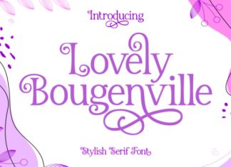 Lovely Bougenville Font preview image 1