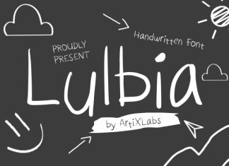 Lulbia Handwritten Quirky Font preview image 1