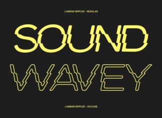 Lumend Rippled Font preview image 2