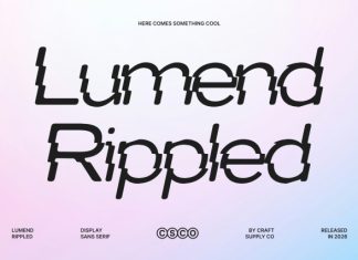 Lumend Rippled Font preview image 1