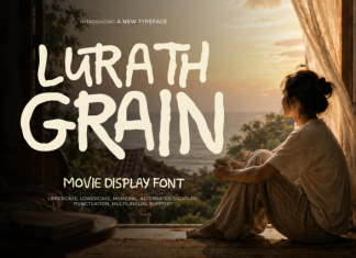 Lurath Grain – Movie Display Font preview image 1