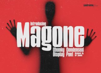 Magone – Condensed Display Font preview image 1
