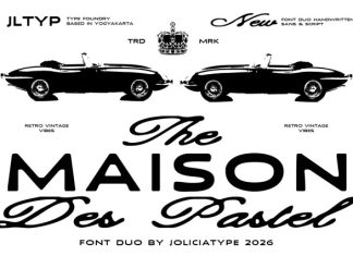 Maison des Pastel Vintage Font preview image 1