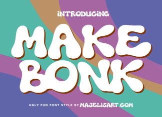 Makebonk – Ugly Font preview image 1