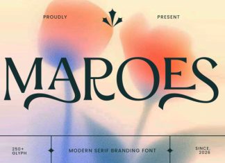 Maroes – Modern Serif Font preview image 1