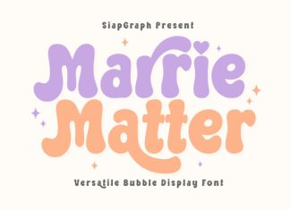 Marrie Matter – Retro Groovy Font preview image 1