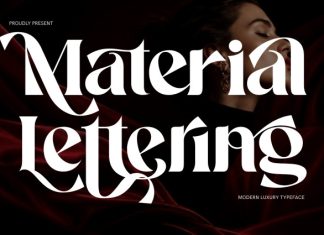 Material Lettering – Luxury Serif Font preview image 1