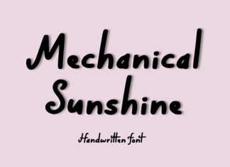 Mechanical Sunshine Font preview image 1