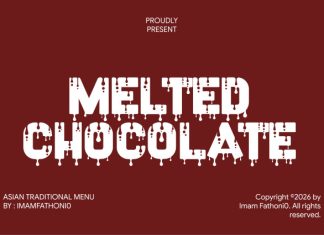 Melted Chocolate Font preview image 1