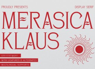 Merasica Klaus Display Serif Font preview image 1