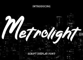 Metrolight Script Display Font preview image 1