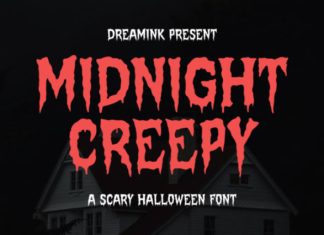 Midnight Creepy Font preview image 1