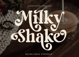 Milky Shake – Retro Serif Font preview image 1