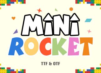 Mini Rocket Font preview image 1