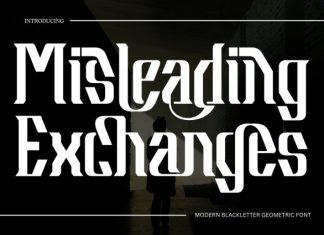 Misleading Exchanges Font preview image 1
