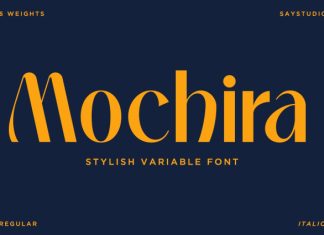 Mochira – Stylish Variable Font preview image 1