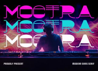 Moctra Electro Font preview image 1