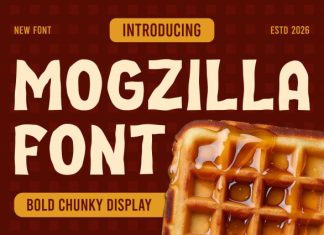 Mogzilla Bold Chunky Font preview image 1