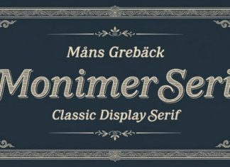 Monimer Serif Font preview image 1