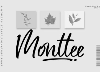 Monttee Font preview image 1