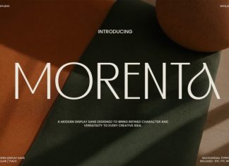 Morenta – Stylish Modern Sans Serif Font preview image 1