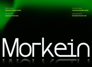 Morkein Geometric Font preview image 1
